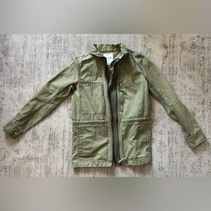 Madewell Fleet Jacket Women's Small Military Utility Field Jacket Olive Green